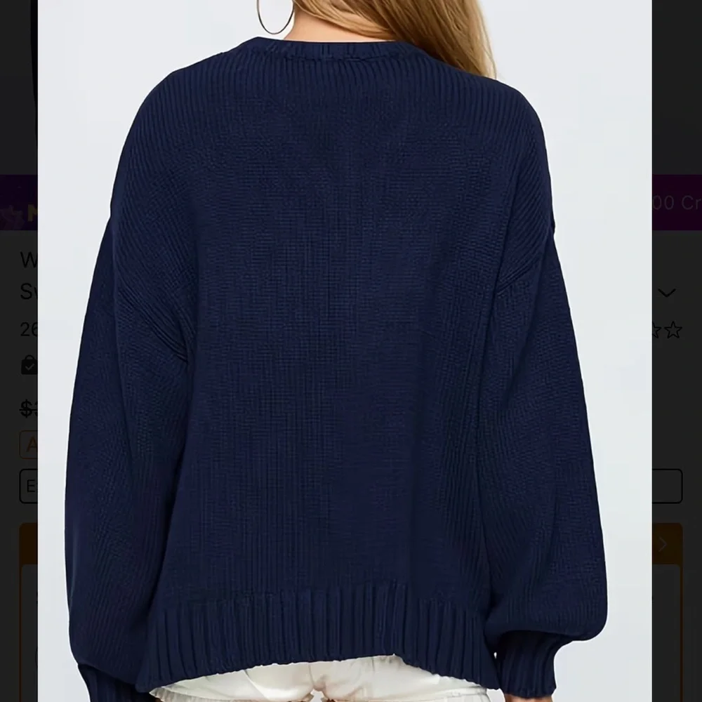 Loving Swans Crewneck Sweater 
Holiday Sweater
Preppy Sweater_2